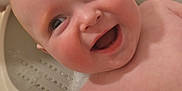 Seb joined the competition — help win amazing prizes! baby, bath, bubbles, foam, smiling, happy, child, water, skin, head, face, bathtub, infant, cute, sitting, joyful, tub, chubby, person, bathroom