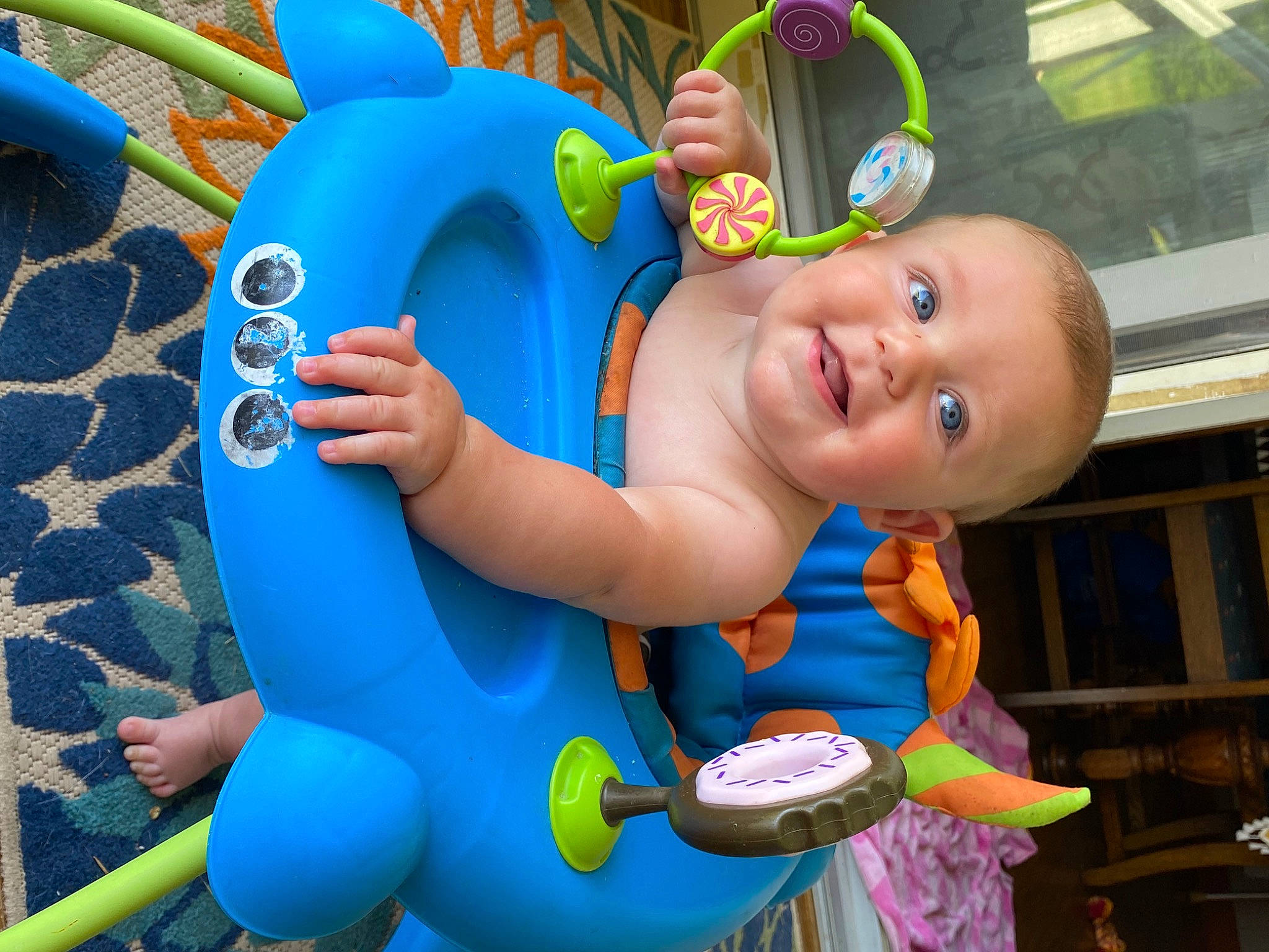 Jack joined the competition — help win amazing prizes! aqua, azure, baby, baby_playing_with_toys, baby_products, baby_toddler_clothing, blue, child, electric_blue, event, fun, green, happy, leisure, party_supply, person, recreation, smile, snapshot, toddler
