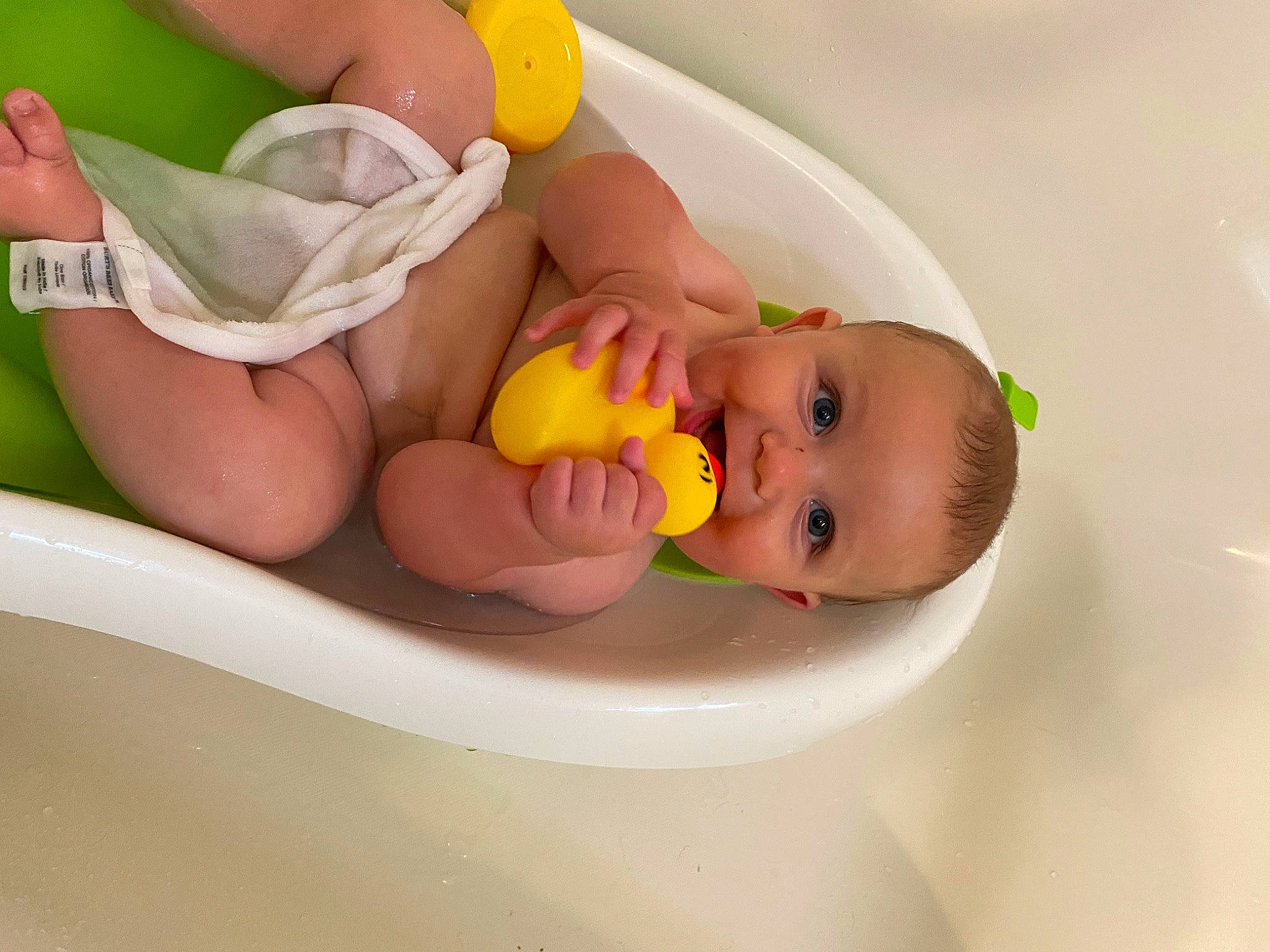 Jack joined the competition — help win amazing prizes! baby, baby_bathing, baby_products, baby_toddler_clothing, bathing, bathtub, cheek, child, comfort, eye, finger, fluid, hand, happy, human_body, leisure, person, product, skin, stomach