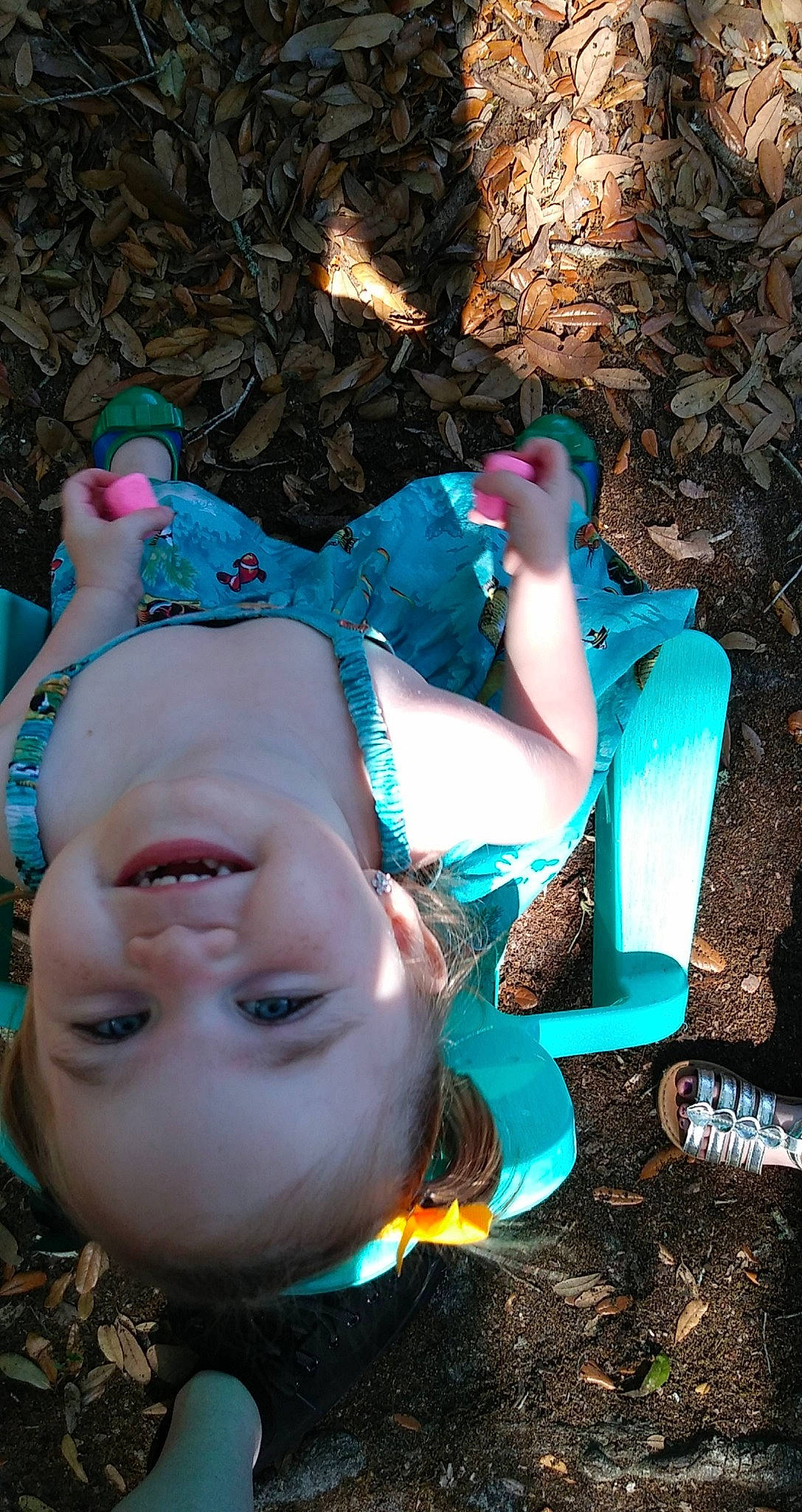 Kallie is registered to the contest to win money with this photo: beauty, blue, child, ear, fawn, fun, green, head, joy, nose, person, pink, plant, tree, turquoise