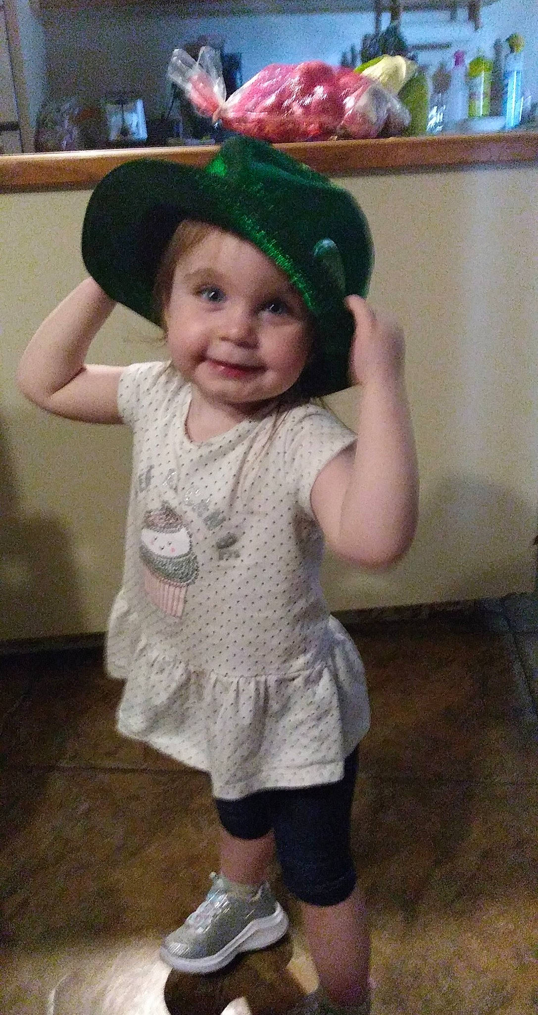 Kyree-reyne joined the competition — help win amazing prizes! baby, baby_toddler_clothing, beret, cap, child, clothing, costume, fashion_accessory, hat, headgear, headwear, joy, knit_cap, person, sleeve, smile, toddler