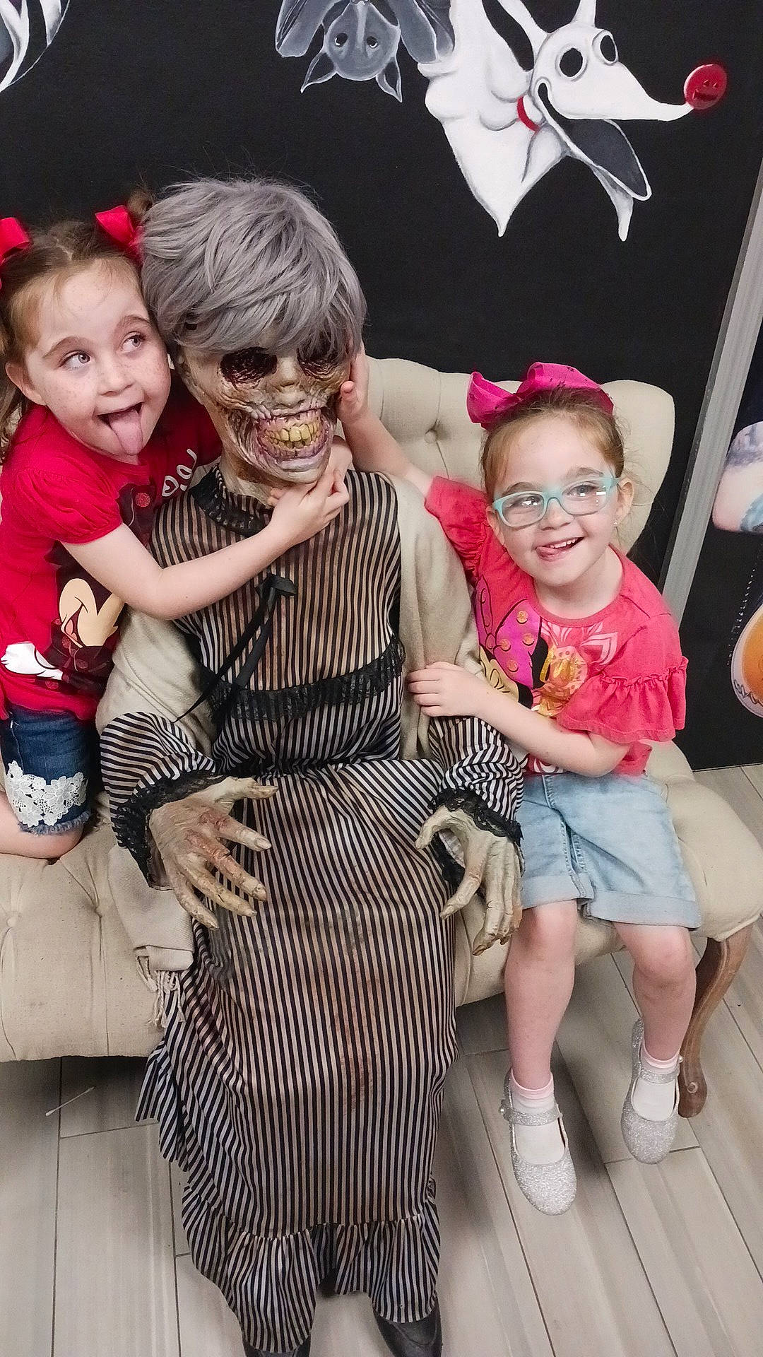 Kyree-reyne And Kallie joined the competition — help win amazing prizes! baby_toddler_clothing, child, day_dress, dress, entertainment, event, eyewear, face, fashion_design, fun, gesture, happy, head, joy, one_piece_garment, pattern, person, pink, smile, standing