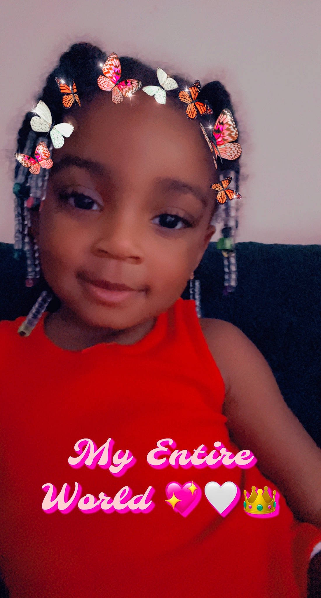 Ariana joined the competition — help win amazing prizes! black, cheek, child, chin, cool, event, face, facial_expression, fun, happy, head, headband, headpiece, jewellery, lei, magenta, person, pink, skin, smile