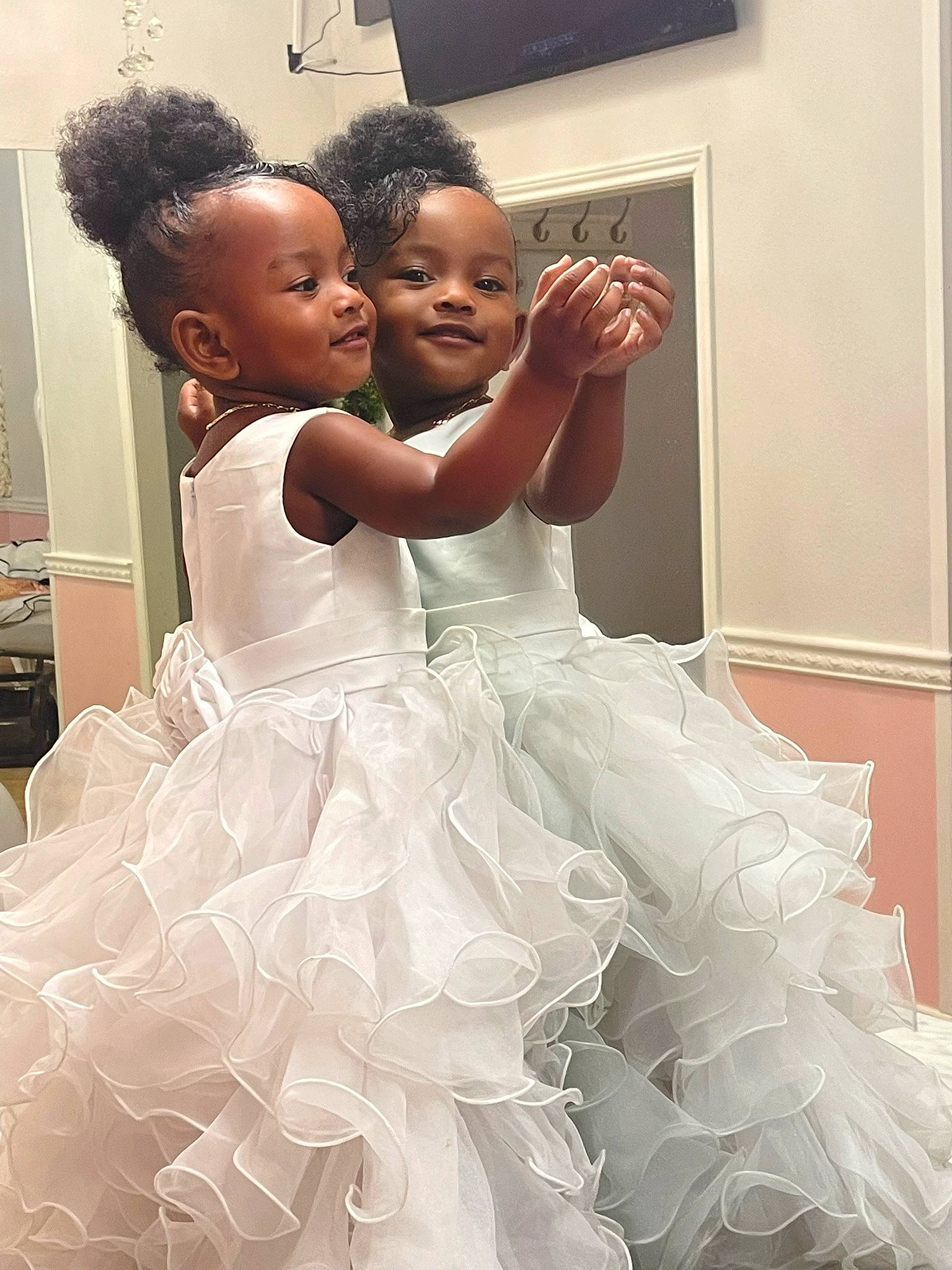 Layoní joined the competition — help win amazing prizes! bridal_clothing, bridal_party_dress, dance, dress, fashion_design, flash_photography, formal_wear, gesture, gown, happy, one_piece_garment, person, ruffle, shoulder, sleeve, smile, toddler, waist, wedding_ceremony_supply, wedding_dress