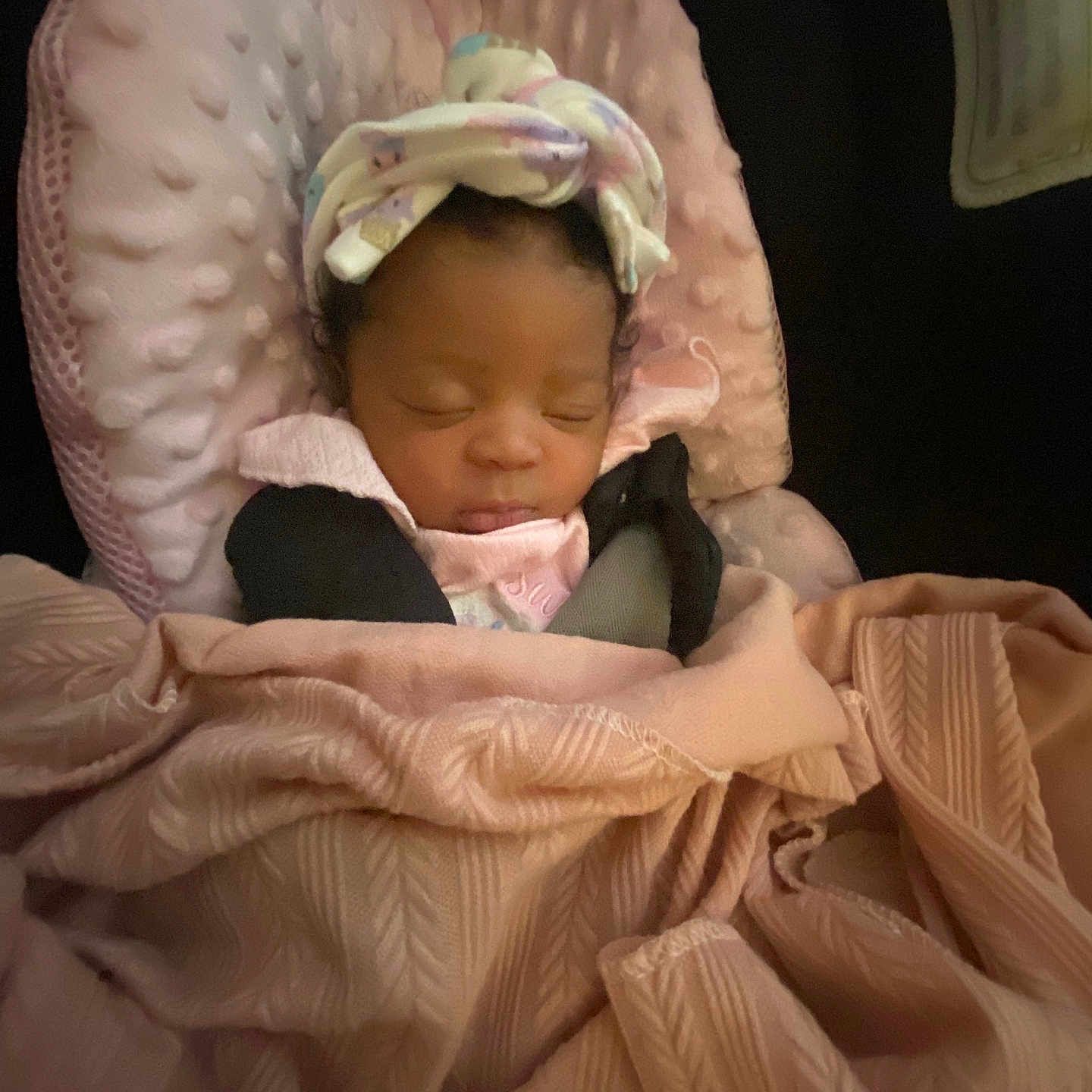 Akila is registered to the contest to win money with this photo: baby, bed, bedroom, blanket, bonnet, clothing, crib, cushion, face, furniture, hat, head, homedecor, infantbed, newborn, person, photography, portrait, quilt, sleeping