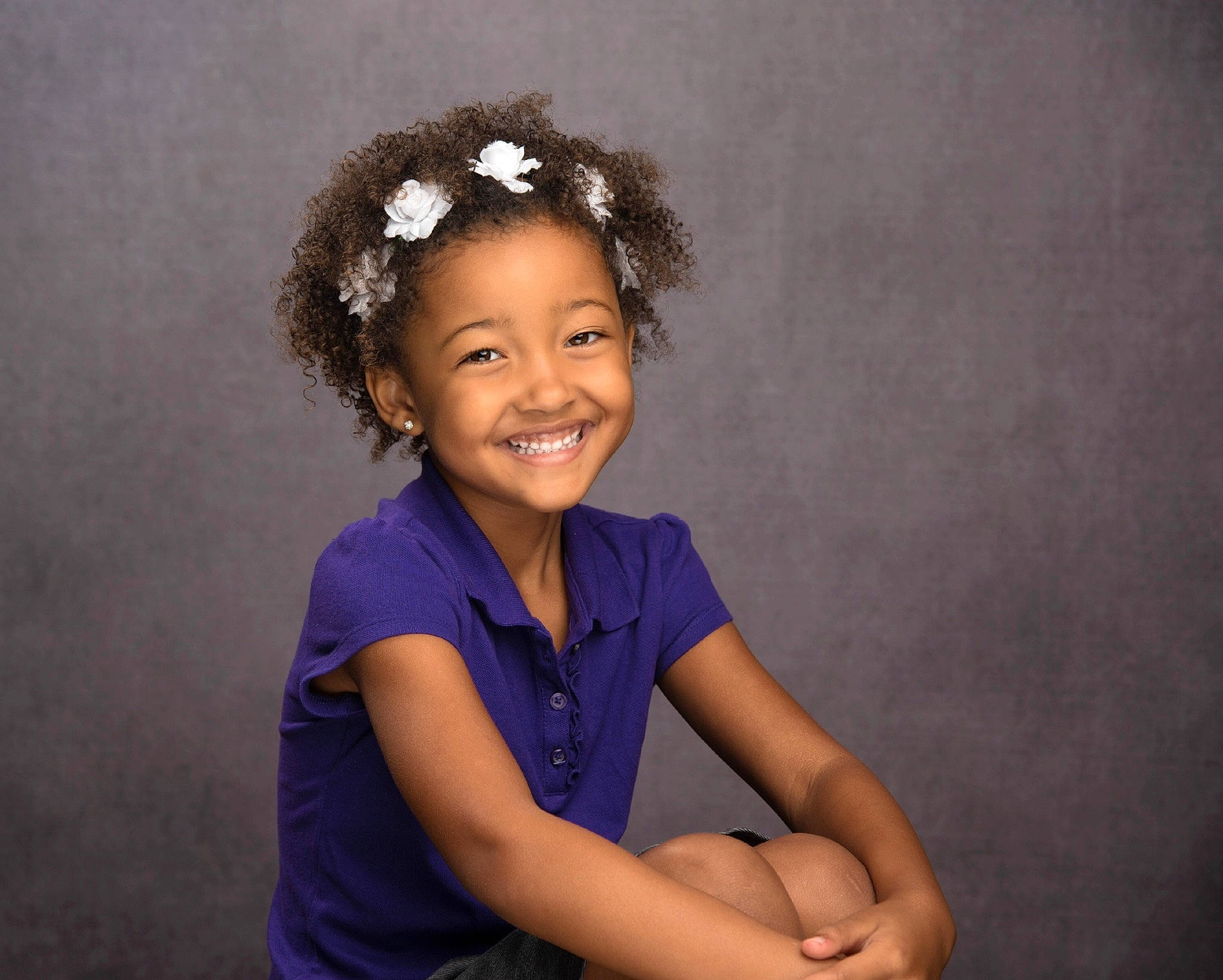 Abrielle joined the competition — help win amazing prizes! arm, child, child_model, flash_photography, gesture, hair, hairstyle, happy, joy, person, photography, portrait, portrait_photography, sitting, smile, standing