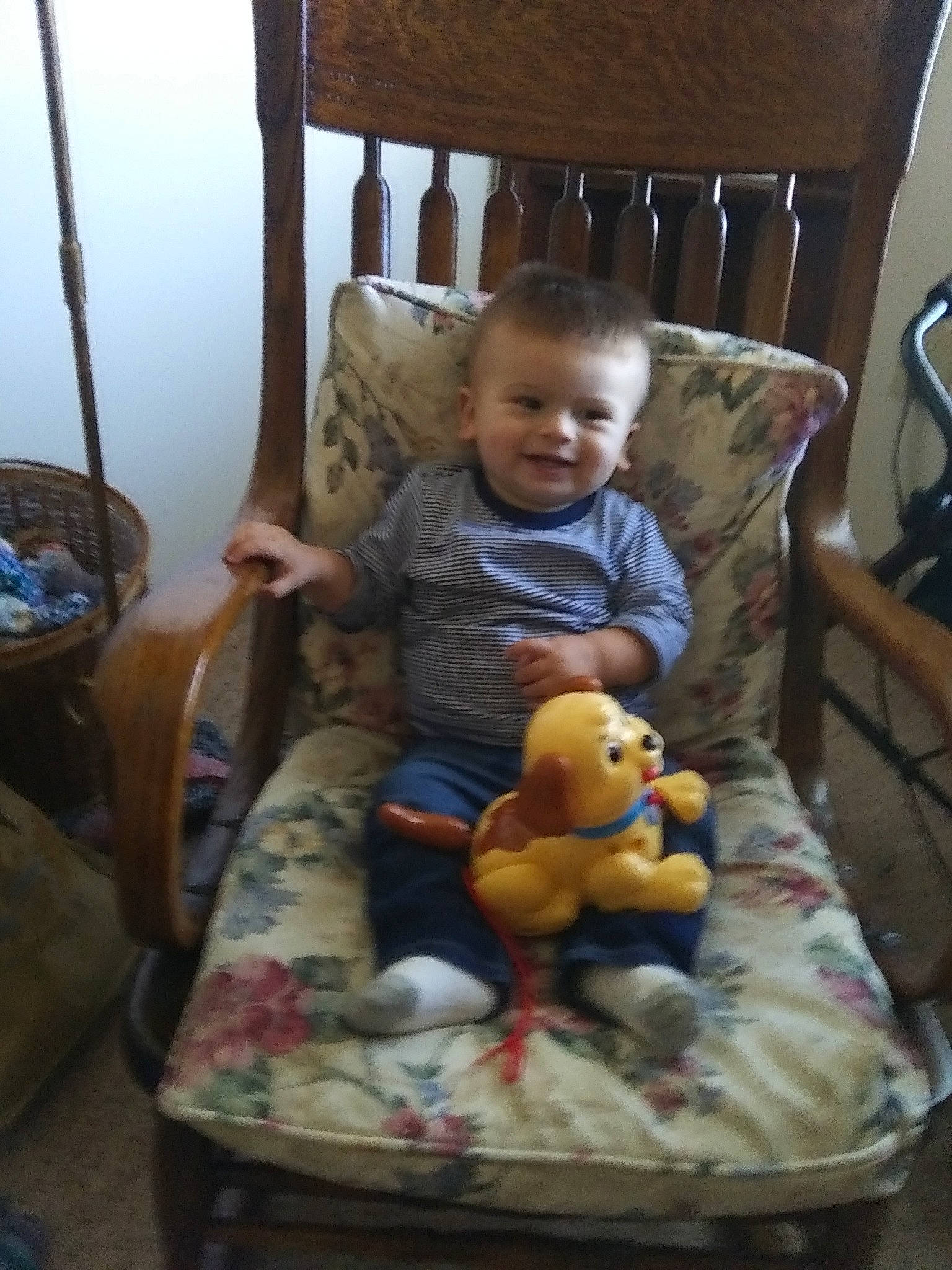 P.j. joined the competition — help win amazing prizes! baby, baby_products, baby_toys, chair, child, furniture, person, play, product, room, sitting, stuffed_toy, toddler, toy