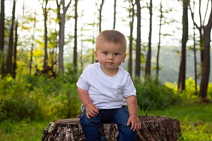 P.j. joined the competition — help win amazing prizes! child, forest, grass, happy, male, natural_environment, people_in_nature, person, photograph, photography, plant, portrait, portrait_photography, sitting, smile, toddler, tree, trunk, wood, woodland