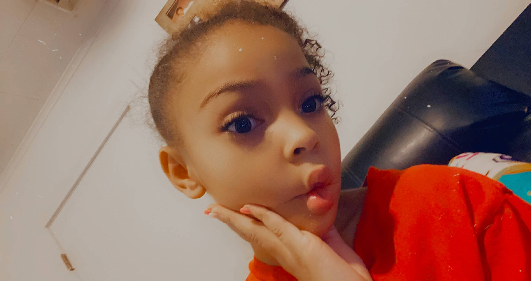 Ajanae joined the competition — help win amazing prizes! baby, cheek, child, curious, eyebrow, eyelash, nail, person, toddler