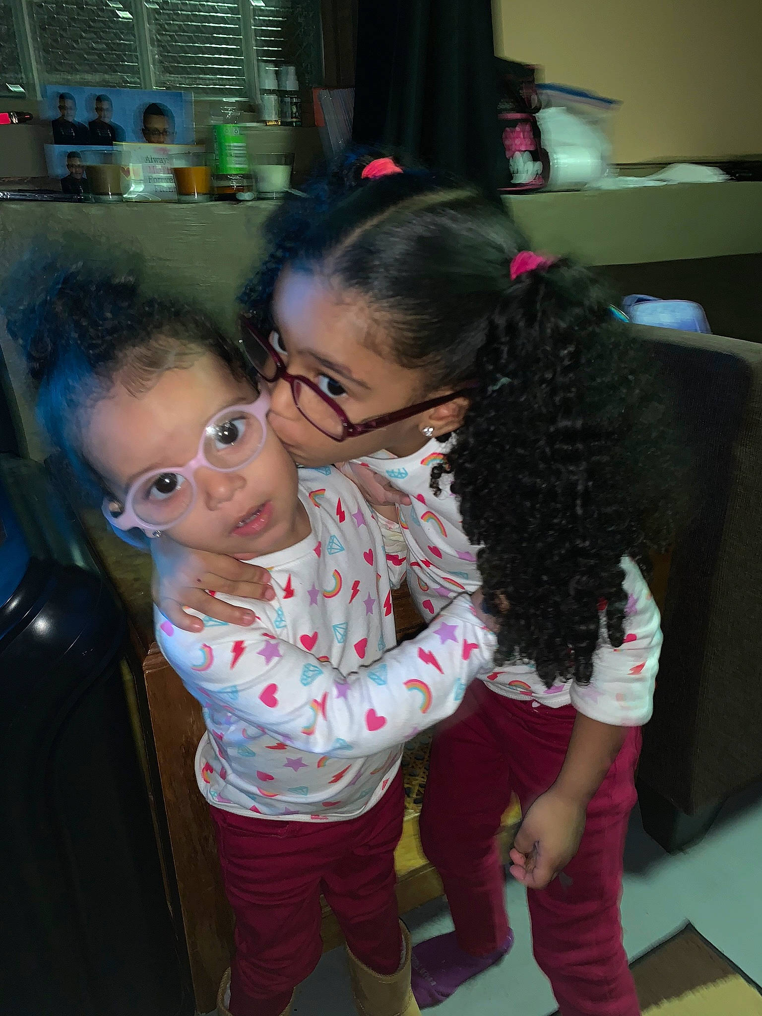 Harmony joined the competition — help win amazing prizes! baby, black_hair, child, event, eyewear, flooring, fun, fur, glasses, hairstyle, happy, interaction, leisure, party, person, room, sitting, skin, toddler, vacation