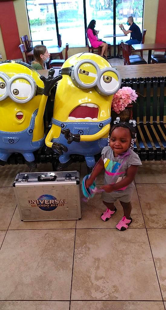 Ivanna joined the competition — help win amazing prizes! blurred, costume, fun, machine, person, robot, technology, toddler, toy, yellow