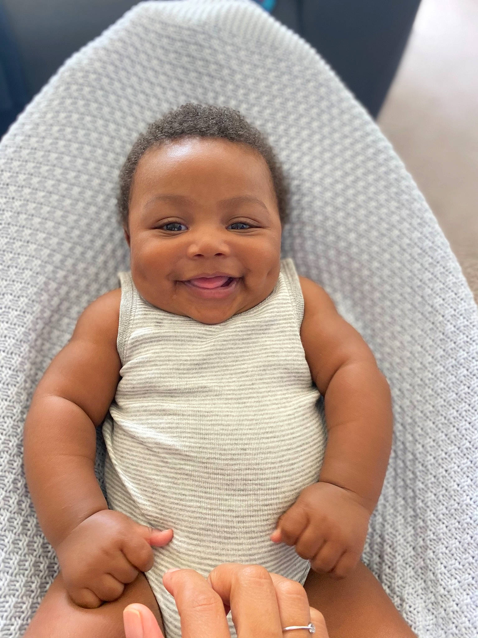 Brandon joined the competition — help win amazing prizes! arm, baby, birth, cheek, child, face, finger, hand, head, joy, lip, person, skin, smile, toddler