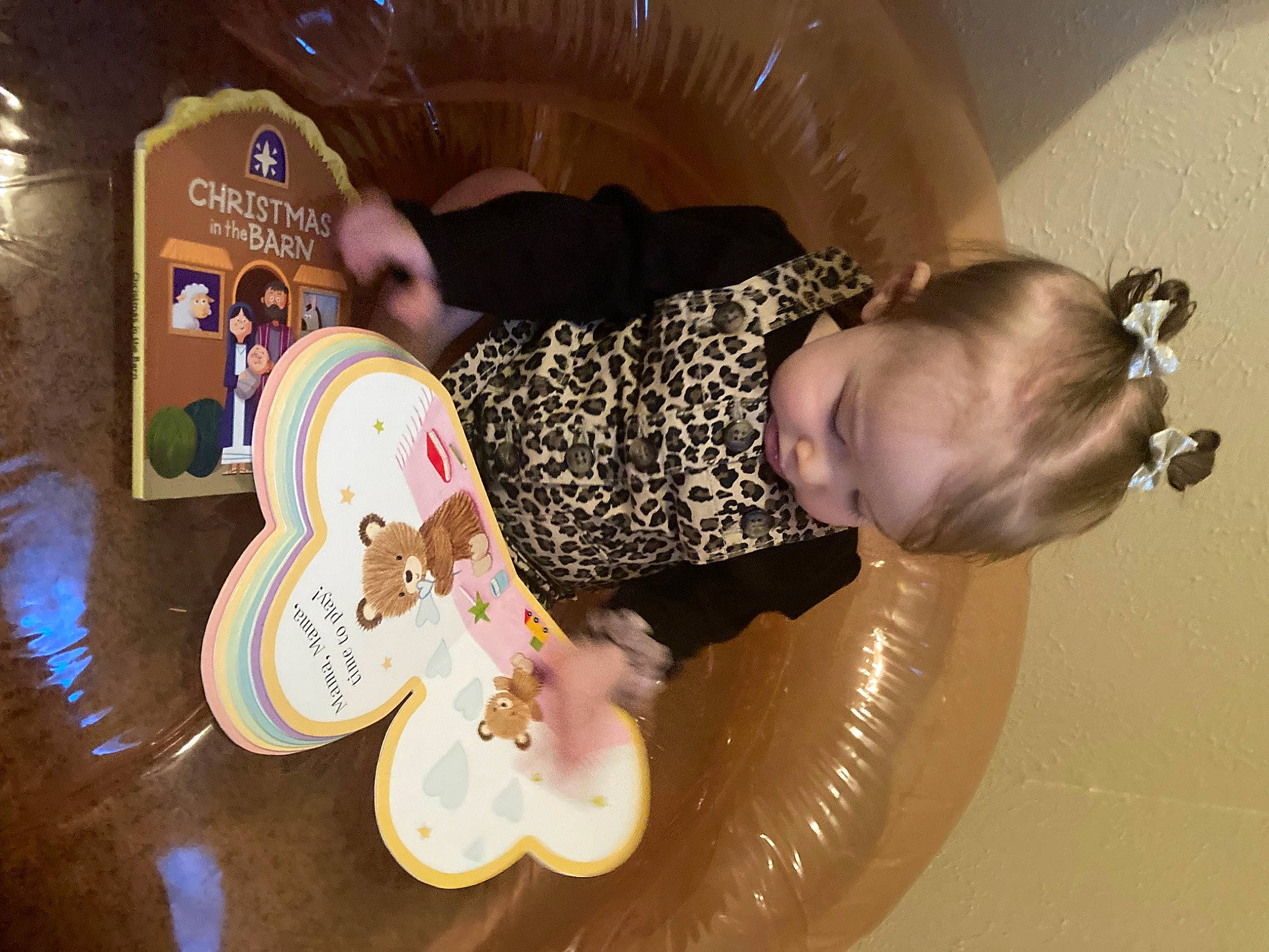 Kinsley is registered to the contest to win money with this photo: baby, baby_toddler_clothing, child, circle, comfort, comfort_food, flooring, food, fun, happy, hardwood, mammal, person, play, room, sitting, toddler, wood