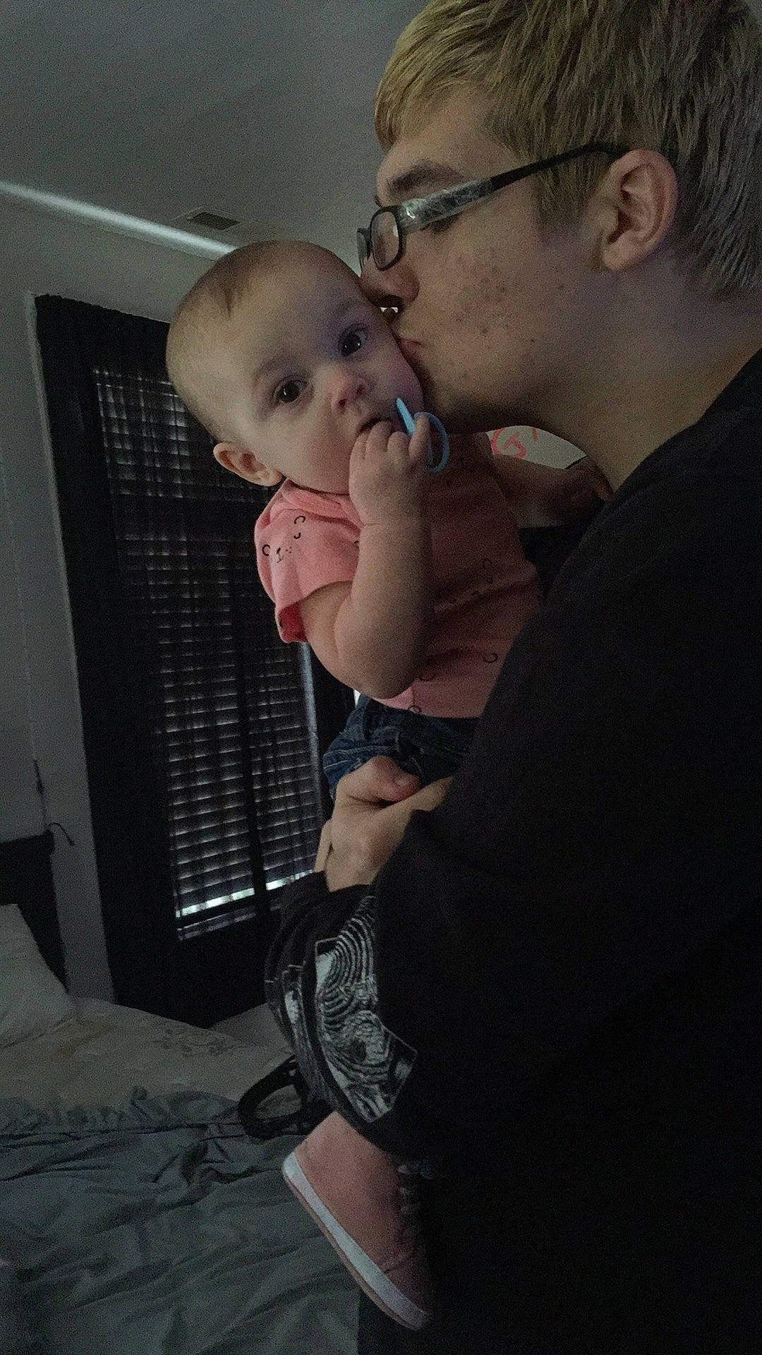 Sharon is registered to the contest to win money with this photo: arm, baby, baby_toddler_clothing, black, cheek, comfort, face, fun, gesture, happy, head, iris, mouth, muscle, nose, person, skin, standing, surprise, thumb