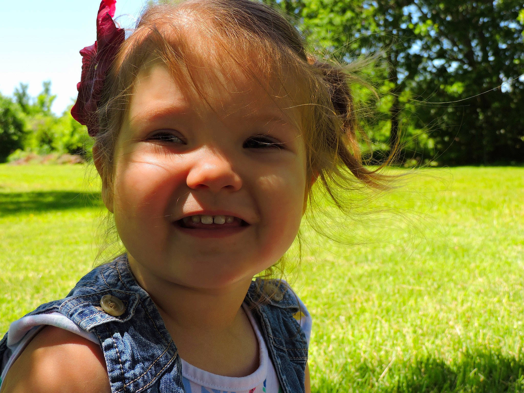 Haidyn joined the competition — help win amazing prizes! beauty, cheek, child, chin, eye, face, facial_expression, forehead, fun, grass, hair, hairstyle, happy, head, joy, lip, nose, organ, person, skin