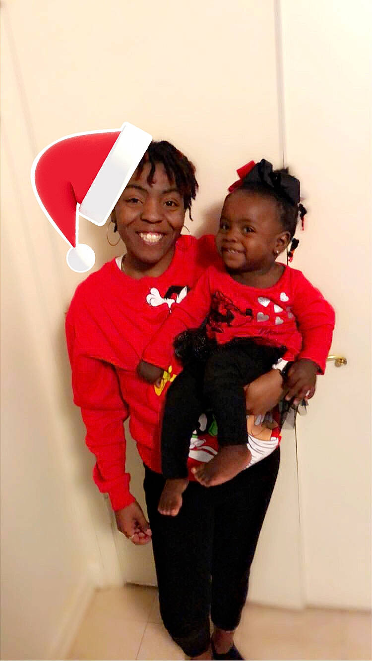 Emily joined the competition — help win amazing prizes! child, costume, daughter, facial_expression, fun, happy, joy, mother, outerwear, people, person, photography, red, skin, smile, standing, toddler