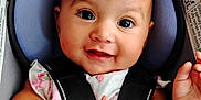 Halo joined the competition — help win amazing prizes! baby, car_seat, child, smiling, happy, infant, seatbelt, safety, cute, portrait, clothing, toddler, hand, face, head, seat, fabric, straps, closeup, indoors