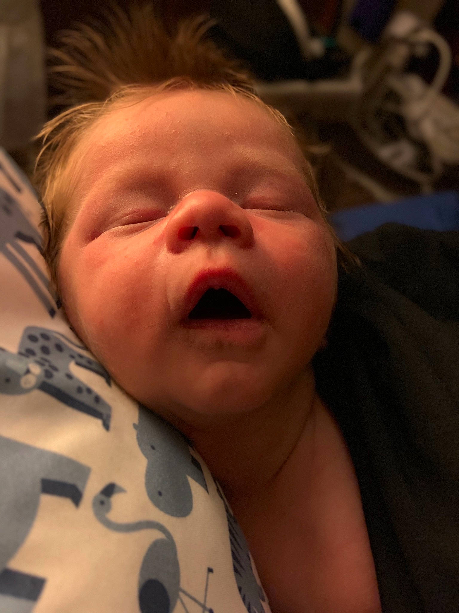 Michael is registered to the contest to win money with this photo: baby, birth, cheek, child, chin, close_up, ear, eye, face, facial_expression, forehead, head, lip, mouth, nose, person, skin, sleep, smile, toddler
