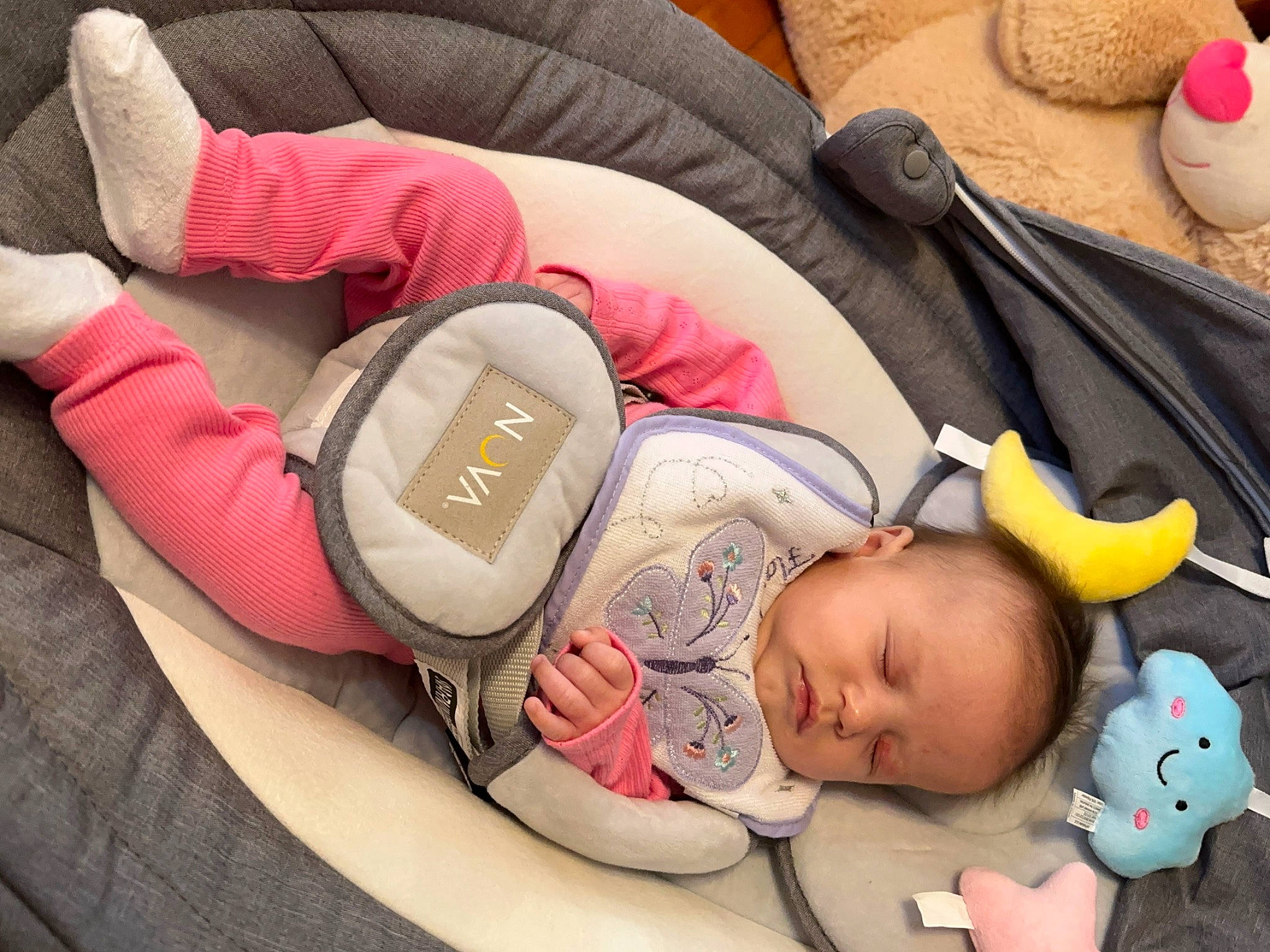 Isabella joined the competition — help win amazing prizes! baby, baby_carriage, baby_in_car_seat, baby_products, baby_sleeping, baby_toddler_clothing, bag, bedtime, car_seat, carmine, child, comfort, fashion_accessory, happy, linens, nap, person, room, sleep, toddler