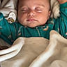 baby, sleeping, blanket, cozy, onesie, infant, peaceful, soft, warm, child, face, sleep, bedtime, comfort, rest, cute, portrait, indoor, hands, closed_eyes