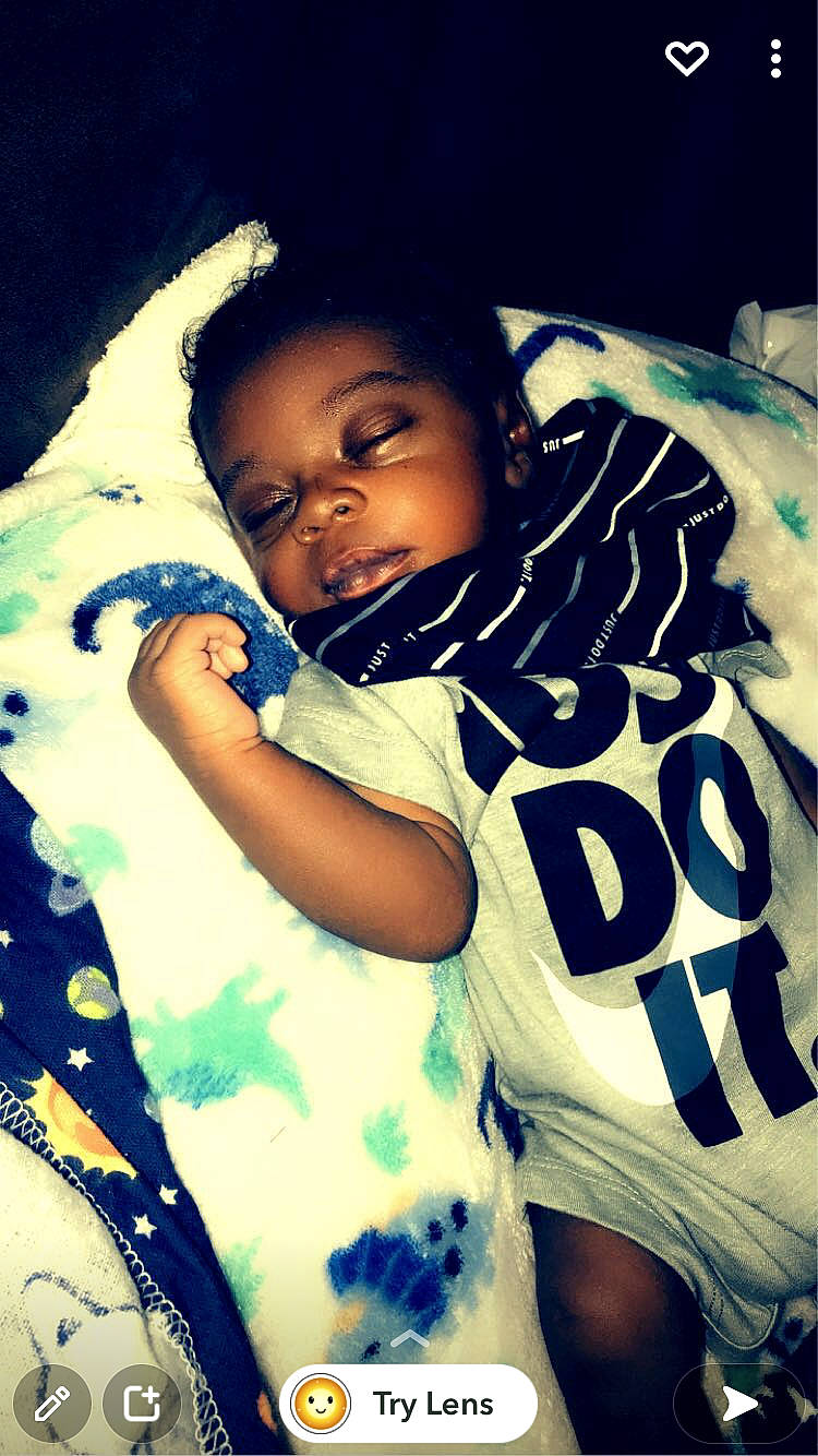 Mikeyon joined the competition — help win amazing prizes! arm, azure, baby, child, comfort, cool, darkness, elbow, electric_blue, eye, flash_photography, fun, gesture, hand, happy, linens, person, sleeve, t_shirt, textile