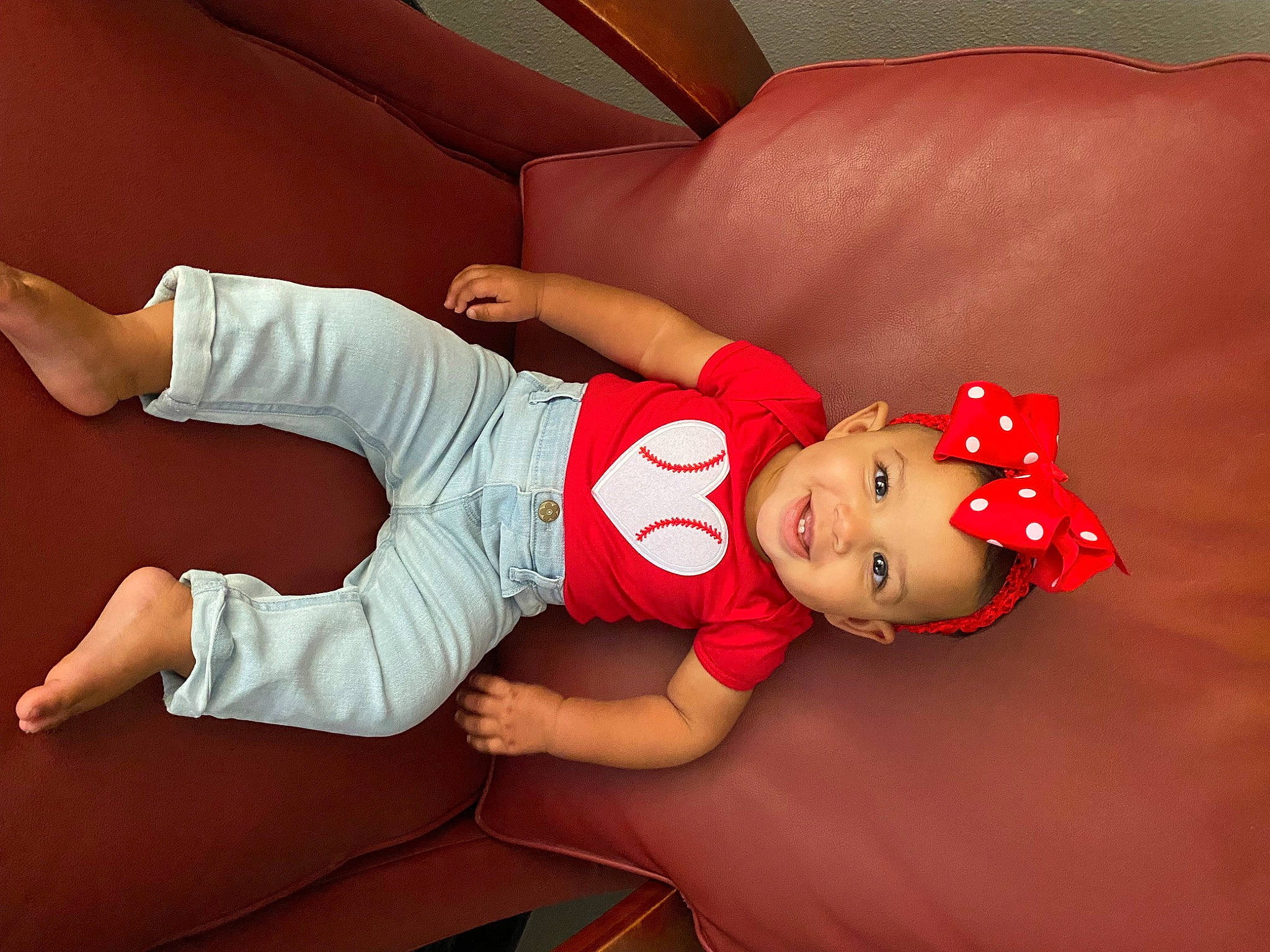 Baxter joined the competition — help win amazing prizes! baby, baby_toddler_clothing, carmine, comfort, elbow, flooring, fun, happy, hat, headwear, human_body, human_leg, joy, knee, leg, person, skin, sleeve, sock, thigh