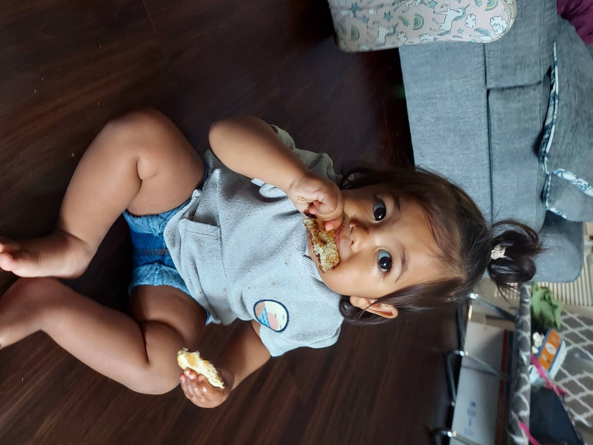 Saphira joined the competition — help win amazing prizes! baby, baby_products, baby_toddler_clothing, black_hair, cheek, child, facial_expression, flash_photography, foot, fun, hairstyle, happy, human_leg, mouth, nose, person, skin, thigh, toddler, tree