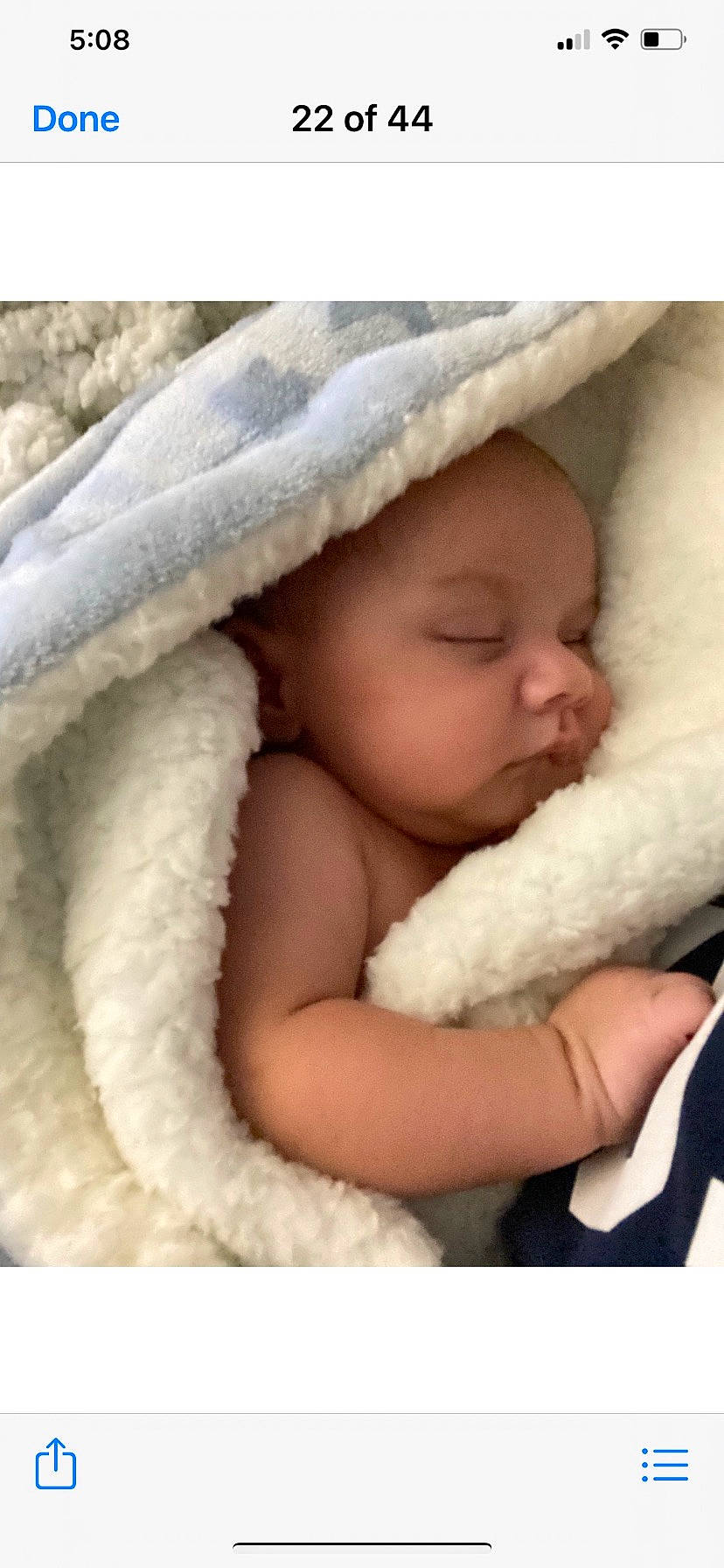 Andre joined the competition — help win amazing prizes! baby, baby_sleeping, baby_toddler_clothing, bedtime, beige, cap, cheek, child, comfort, fashion_accessory, fur, headwear, linens, mammal, nap, person, skin, textile, toddler, towel