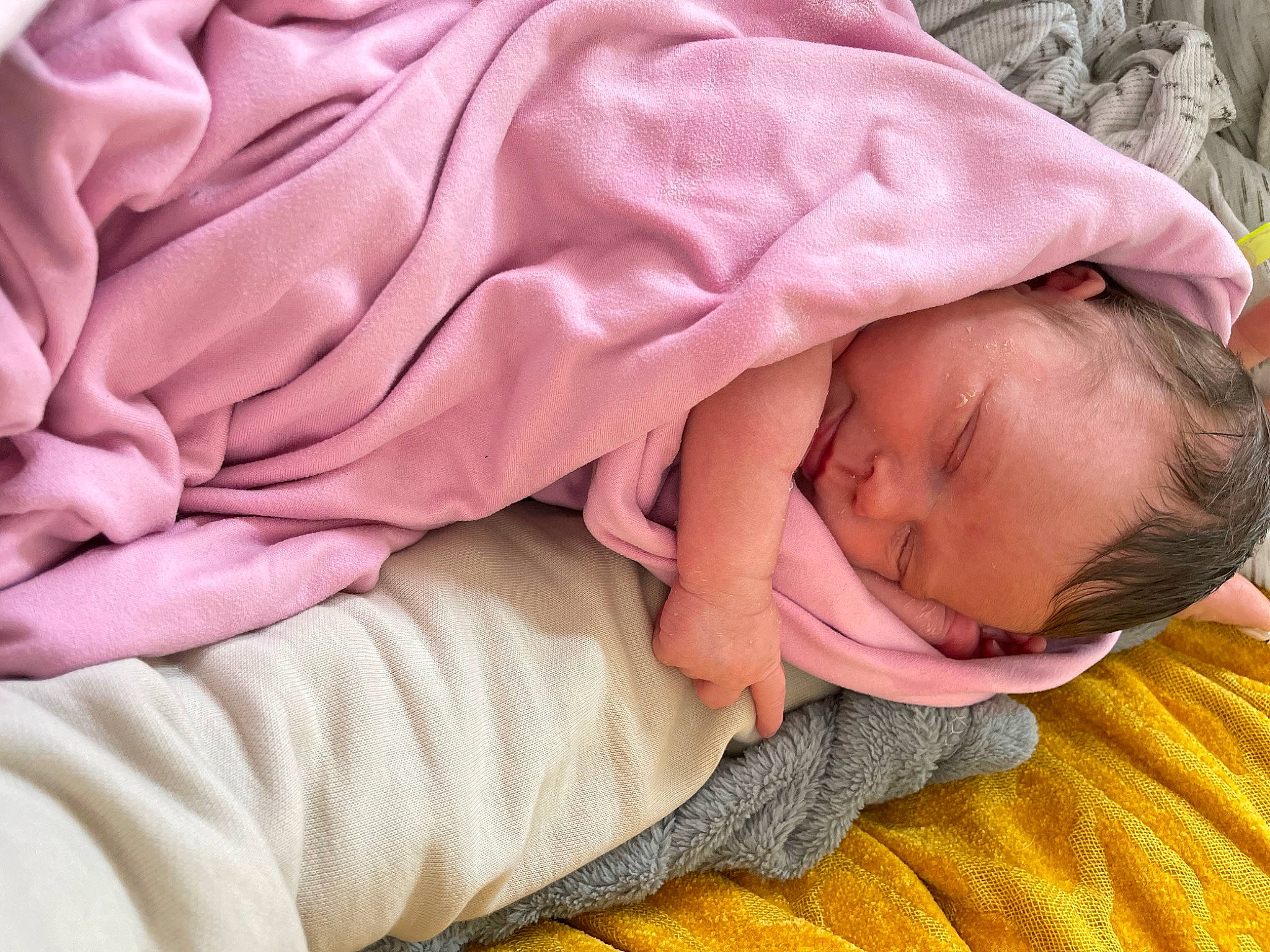 Isabell joined the competition — help win amazing prizes! baby, baby_products, baby_sleeping, baby_toddler_clothing, bedtime, carmine, cheek, child, comfort, linens, magenta, nap, pattern, peach, person, pink, skin, sleep, toddler