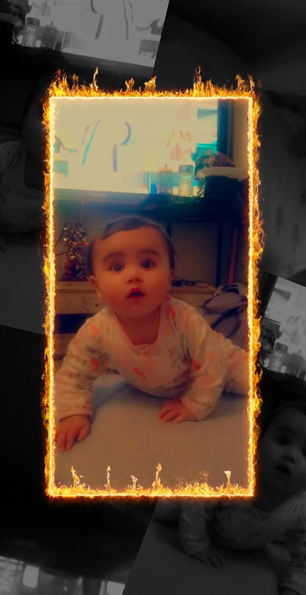 Leilani joined the competition — help win amazing prizes! baby, birthday_cake, cheek, child, darkness, event, flash_photography, fun, happy, heat, interior_design, light, lighting, person, rectangle, room, surprise, sweetness, tints_and_shades, toddler