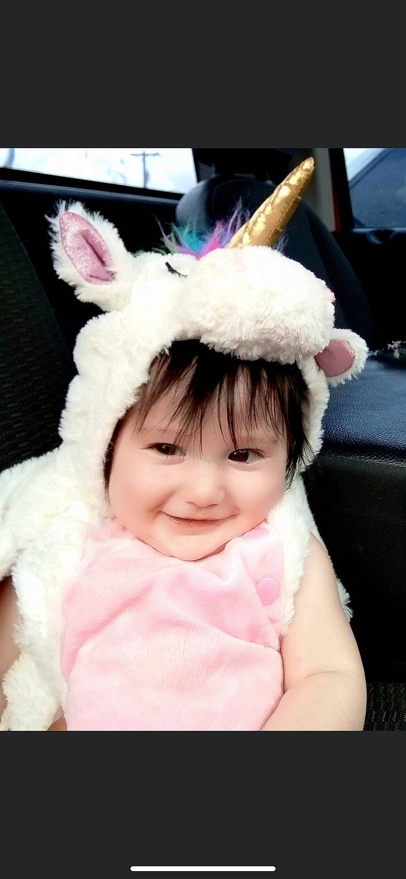 Bella joined the competition — help win amazing prizes! baby, baby_toddler_clothing, cap, child, costume_accessory, costume_hat, ear, event, fashion_accessory, fun, fur, hair_accessory, happy, headband, headpiece, helmet, joy, magenta, person, pink