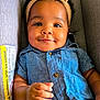 Eli'Yana joined the competition — help win amazing prizes! baby, blue_clothing, bow, button_up, car_seat, casual_clothing, child, comfortable, cute, face, hand, happy, headband, indoors, infant, looking_at_camera, portrait, seat, smile, young_child