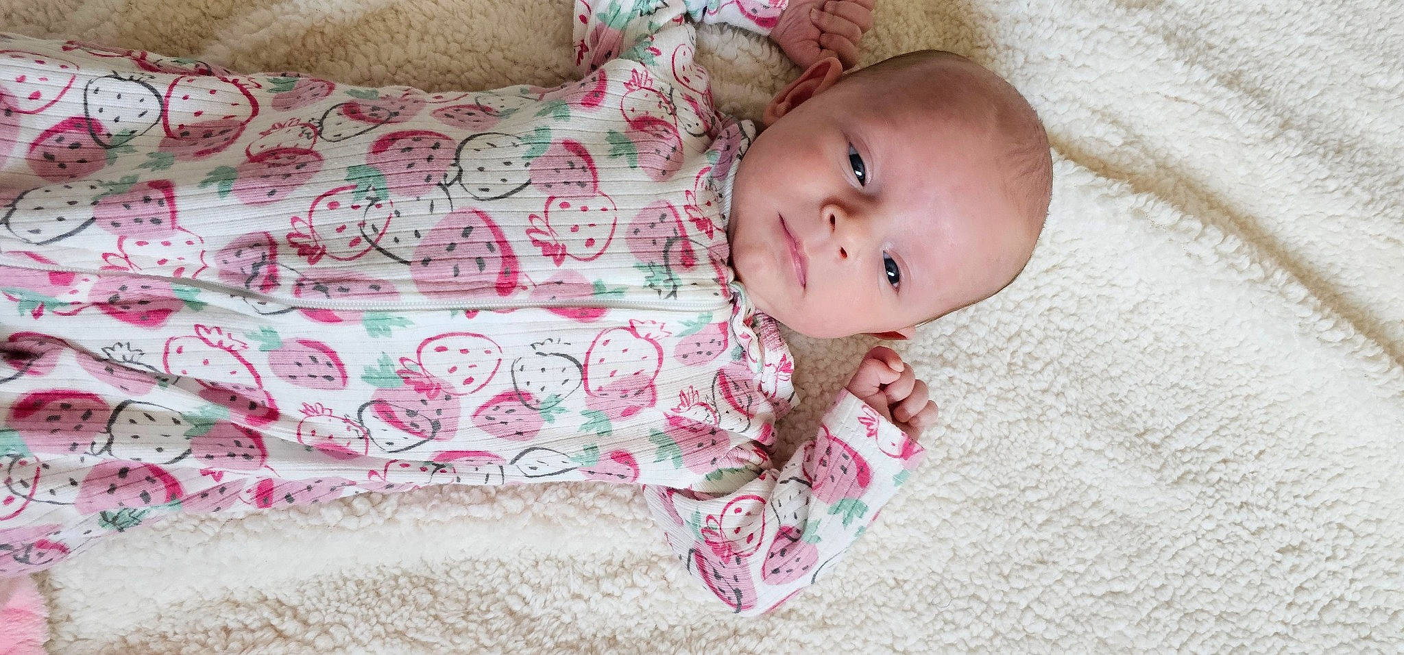 Brynlee joined the competition — help win amazing prizes! baby, baby_products, baby_toddler_clothing, cheek, child, comfort, couch, flooring, linens, lip, pattern, person, pink, room, sitting, skin, sleeve, textile, toddler, tree
