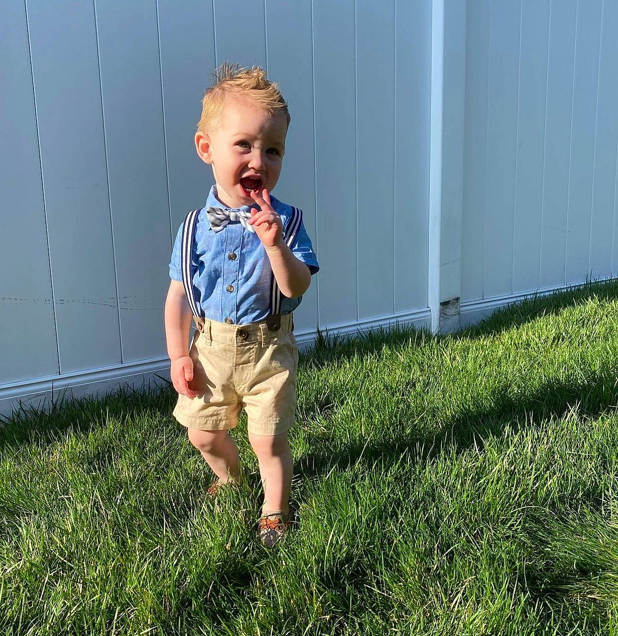 Gianni joined the competition — help win amazing prizes! baby, baby_toddler_clothing, child, electric_blue, flooring, fun, grass, grass_family, grassland, happy, landscape, lawn, leisure, people_in_nature, person, plant, play, sitting, smile, t_shirt