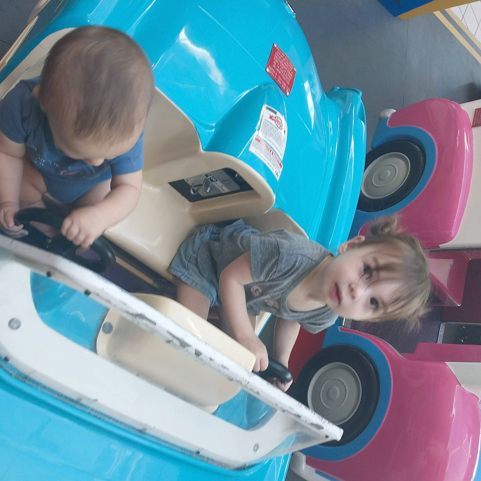 Amber joined the competition — help win amazing prizes! auto_part, automotive_design, automotive_exterior, automotive_tire, automotive_wheel_system, azure, blue, bumper, child, electric_blue, fender, fun, motor_vehicle, person, t_shirt, tire, toddler, tread, vehicle, vehicle_door