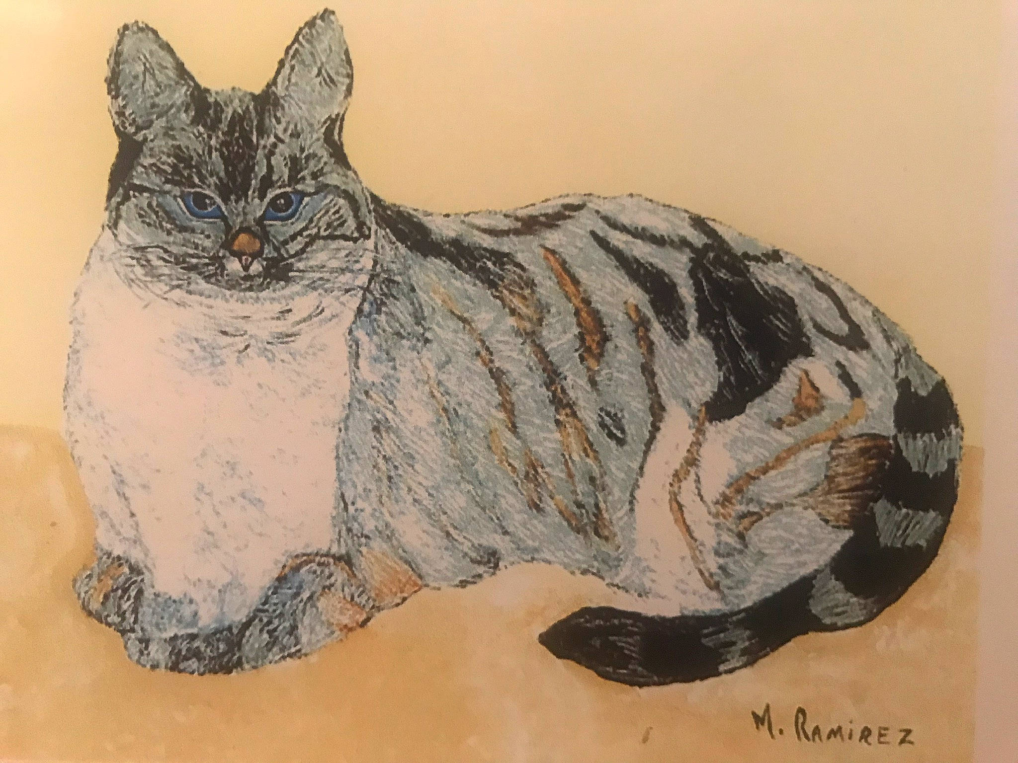 Dewey joined the competition — help win amazing prizes! art, art_paint, bobcat, carnivore, cat, domestic_short_haired_cat, drawing, felidae, fur, illustration, lynx, paint, painting, small_to_medium_sized_cats, snout, tail, terrestrial_animal, whiskers, wildlife, window