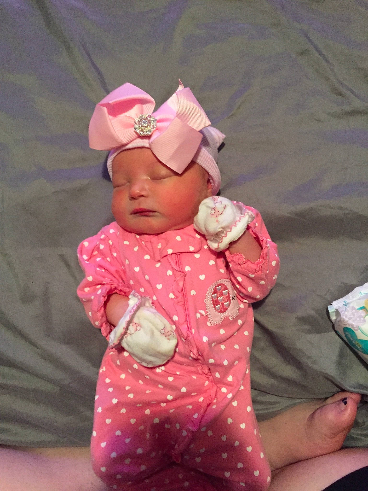 Bayley joined the competition — help win amazing prizes! child, girl, hair_accessory, headgear, headwear, infant, magenta, person, pink, product, skin, toddler, toy