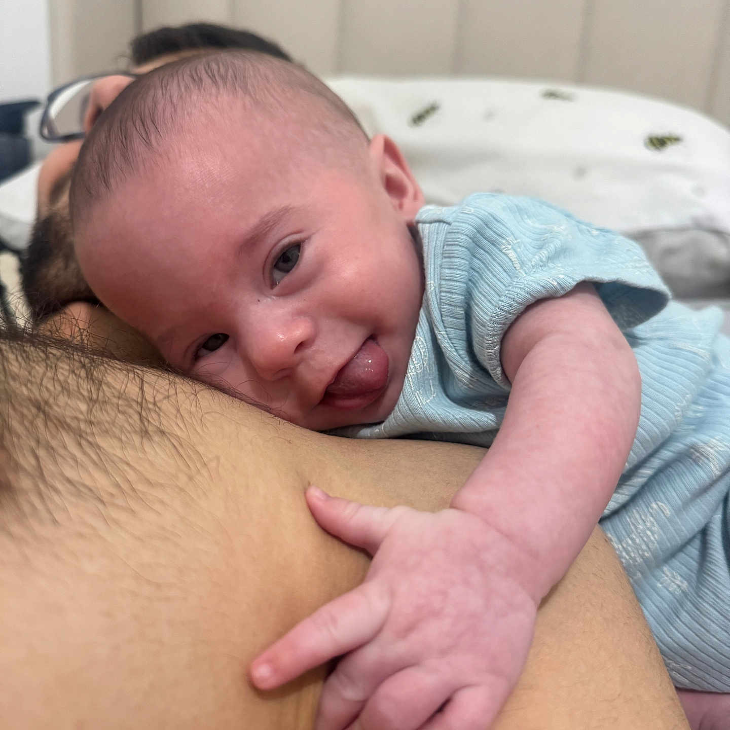 Eddison joined the competition — help win amazing prizes! baby, bodypart, childbirth, face, finger, hand, happy, head, newborn, person, photography, portrait, smile