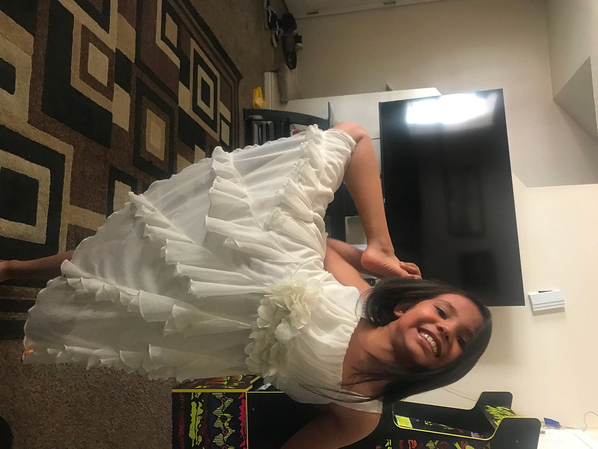 Beverley joined the competition — help win amazing prizes! automotive_design, beauty, bridal_accessory, bridal_clothing, bridal_party_dress, bride, comfort, couch, dress, event, fashion_design, flash_photography, flooring, formal_wear, gown, happy, joy, person, shoulder, smile