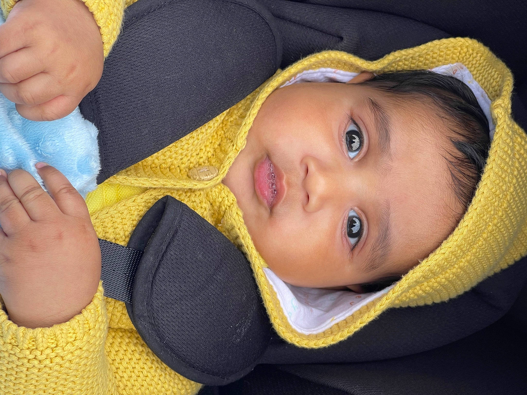 Varun joined the competition — help win amazing prizes! baby, baby_toddler_clothing, cheek, child, close_up, comfort, eyelash, finger, gesture, hat, human_body, linens, lip, nose, person, product, skin, smile, textile, toddler