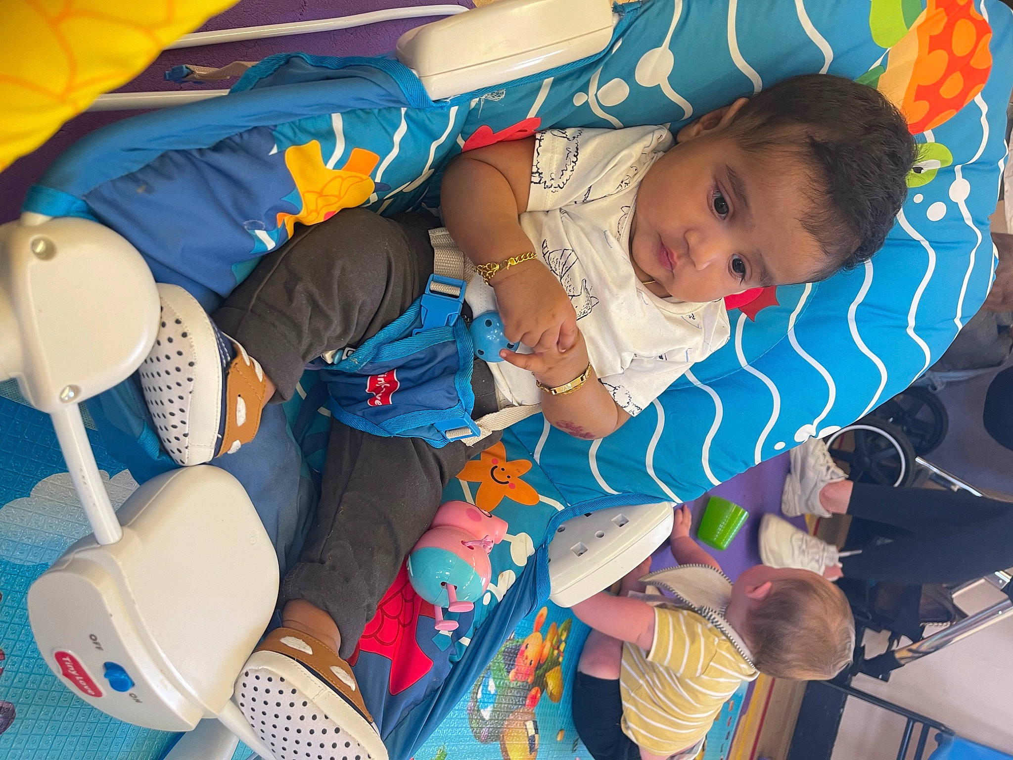 Varun joined the competition — help win amazing prizes! arm, azure, baby, baby_products, baby_toddler_clothing, blue, child, electric_blue, event, fun, hand, happy, hat, leisure, pattern, person, room, service, textile, toddler