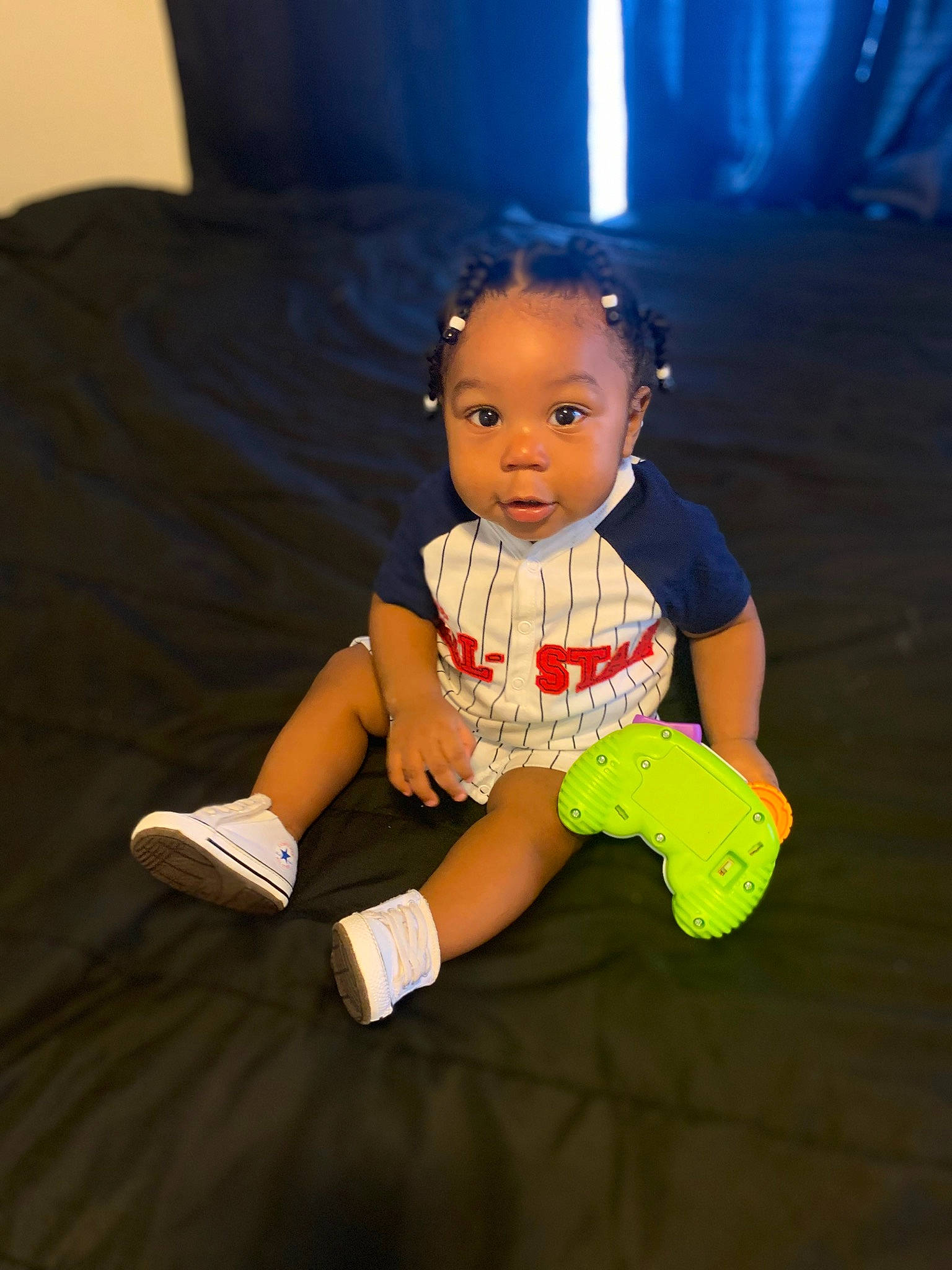 Nasír joined the competition — help win amazing prizes! baby, baby_toddler_clothing, child, comfort, electric_blue, eye, flash_photography, floor, flooring, fun, happy, head, human_body, human_leg, leisure, mammal, person, skin, sleeve, t_shirt