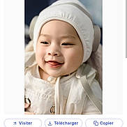 Telio a rejoint le concours — aidez-le/la à gagner de superbes lots ! baby, child, smiling, portrait, white_hat, clothing, face, headwear, cute, infant, happy, apparel, baby_clothes, person, closeup, indoor, webpage, mobile_screen, browser, user_interface