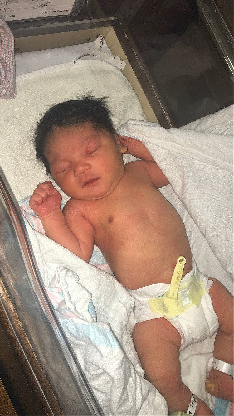 Jayden Lewis joined the competition — help win amazing prizes! abdomen, barechested, bed, bedding, bedtime, birth, chest, childbirth, comfort, diaper, finger, flesh, linens, muscle, person, sleep, stomach, trunk