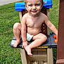 Huxon joined the competition — help win amazing prizes! barefoot, casual, child, diaper, face, grass, happy, house, nature, neighborhood, outdoor, person, plastic_toy, play, smiling, summer, sunlight, toddler, toy_workbench, young_child