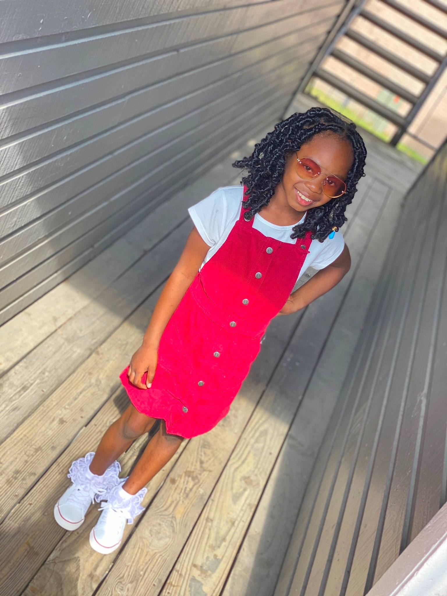 Patience is registered to the contest to win money with this photo: beauty, black_hair, child, child_model, dress, fashion, footwear, joy, leg, leisure, long_hair, model, person, photo_shoot, photography, pink, red, shoe, vacation, white