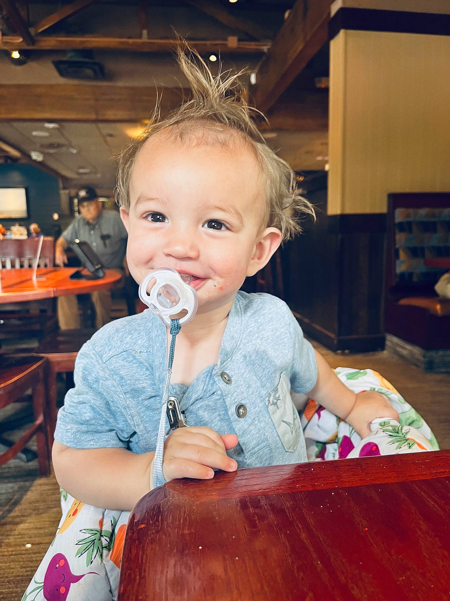 Dawson joined the competition — help win amazing prizes! baby, baby_toddler_clothing, chair, cheek, child, event, eyelash, fun, happy, iris, joy, person, play, portrait_photography, sitting, skin, sweetness, table, toddler, varnish