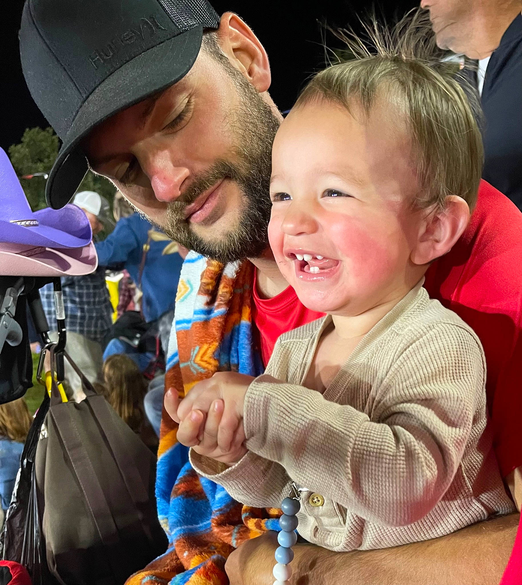 Dawson joined the competition — help win amazing prizes! baby, baseball_cap, beard, cap, child, event, eyewear, fashion_accessory, fun, gesture, happy, headwear, iris, joy, organ, people, person, product, recreation, skin