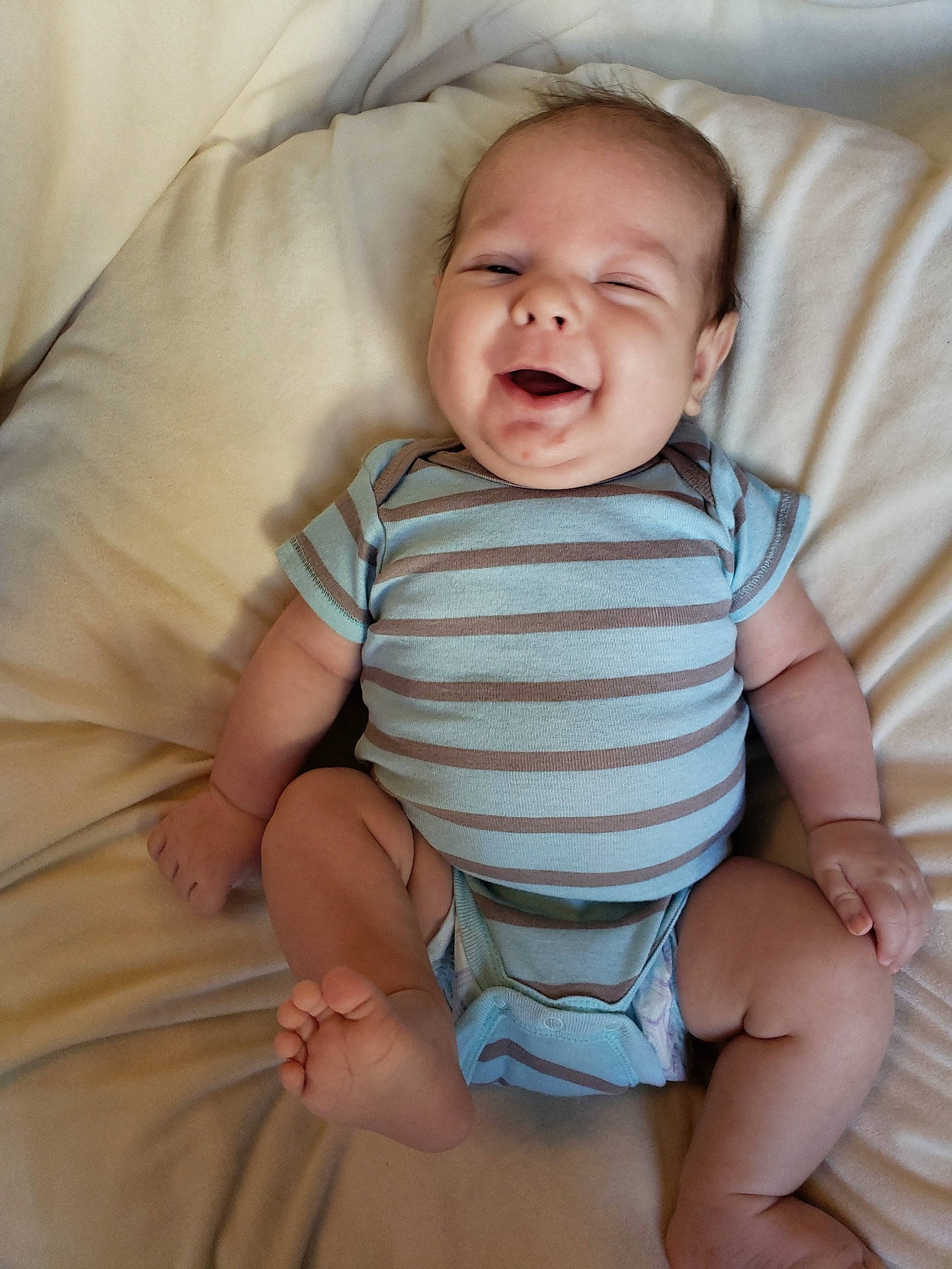 Archer joined the competition — help win amazing prizes! baby, baby_sleeping, cheek, child, facial_expression, person, sitting, skin, smile, toddler