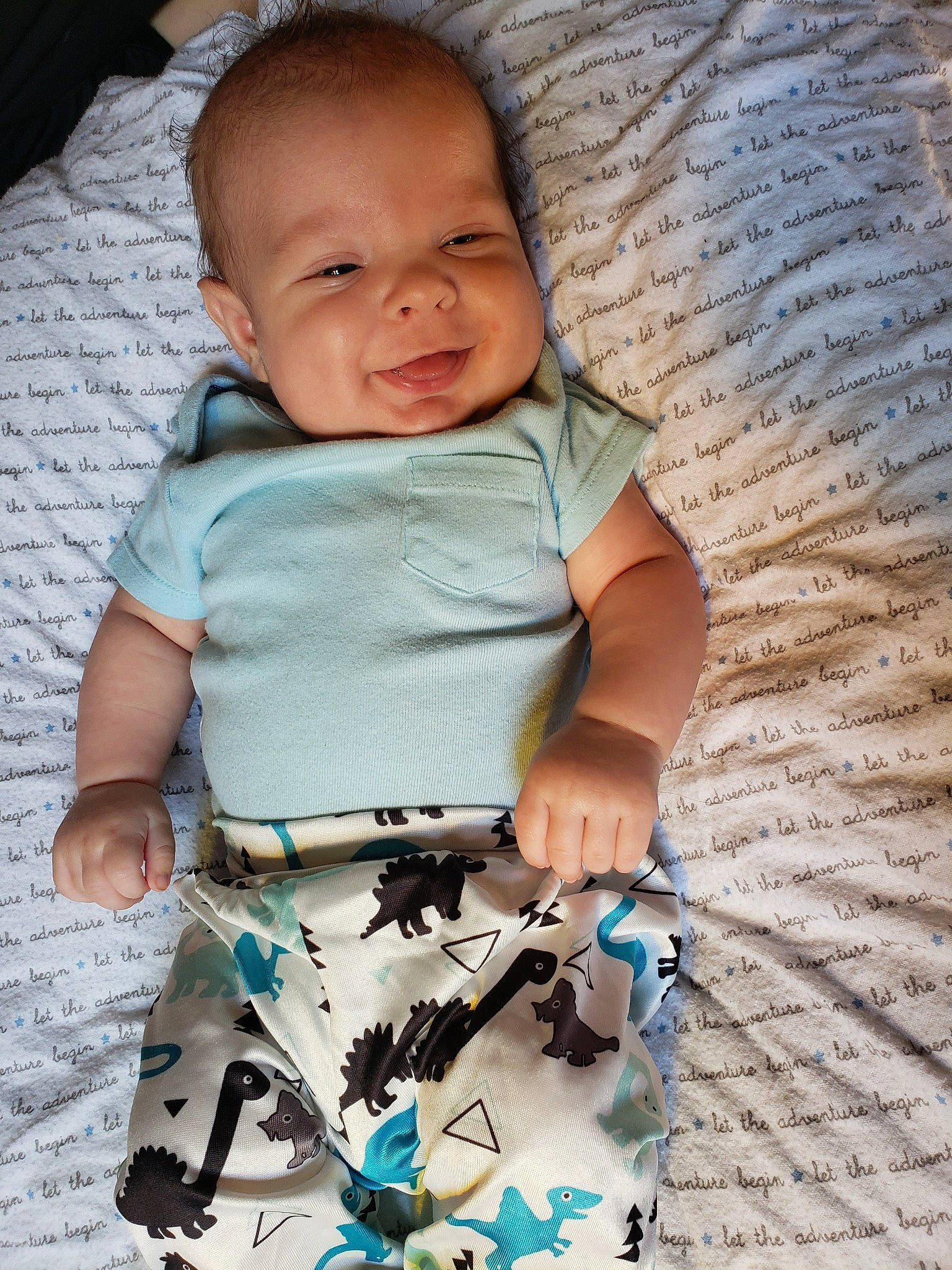 Archer joined the competition — help win amazing prizes! baby, baby_carriage, baby_products, baby_toddler_clothing, cheek, child, cool, head, person, play, product, smile, toddler, turquoise